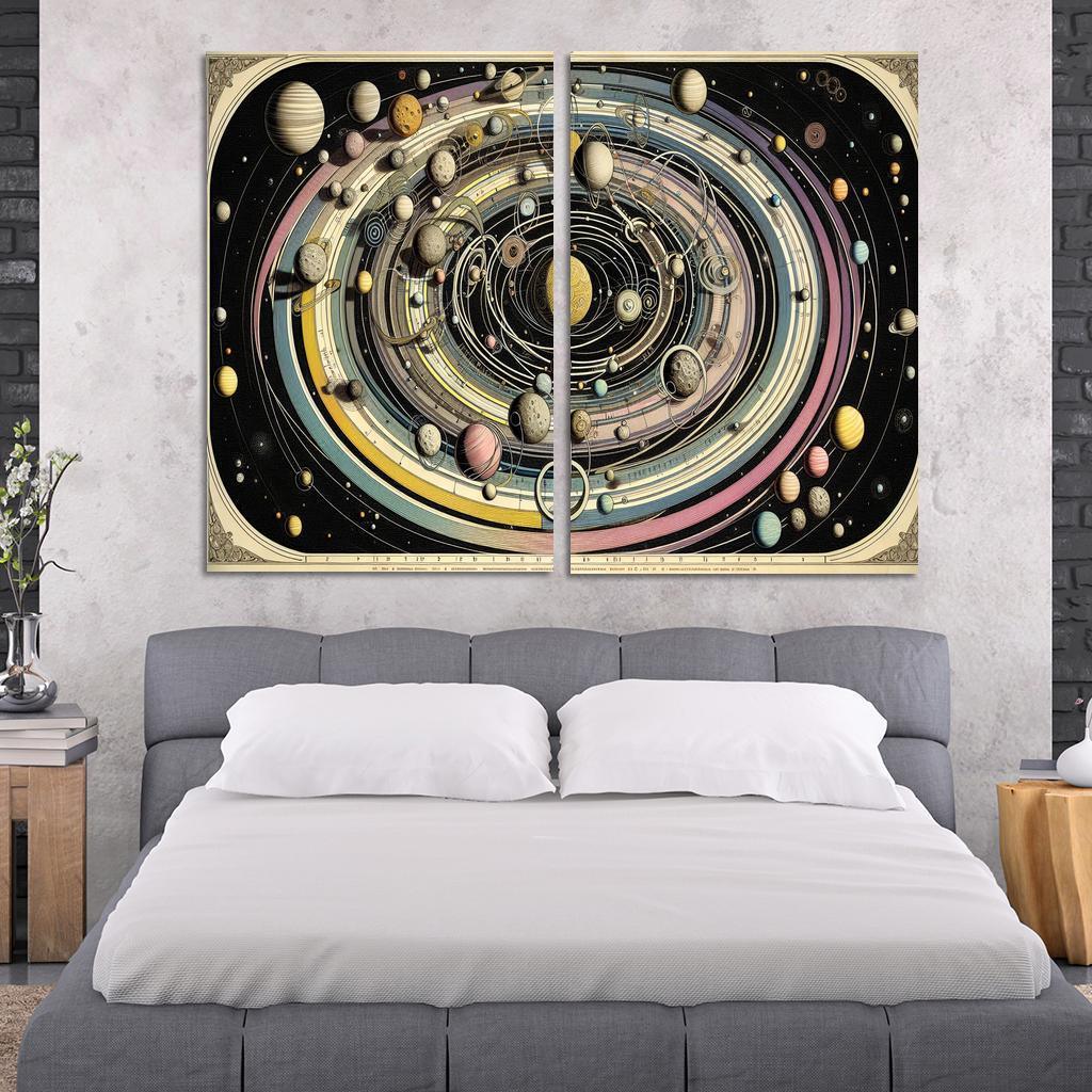 The Harmony Of Celestial Mechanics Abstract Paintings Frame