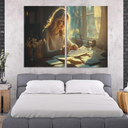 Handwritten Love Letters A Mother's Heart Modern Paintings Frame