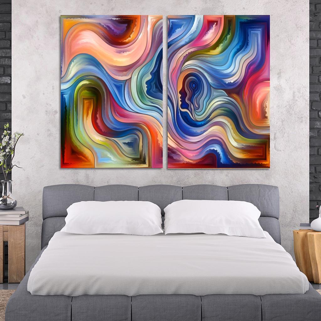 Chronicles of Emotion 2 Piece HD Canvas Wall Art-Original Frame