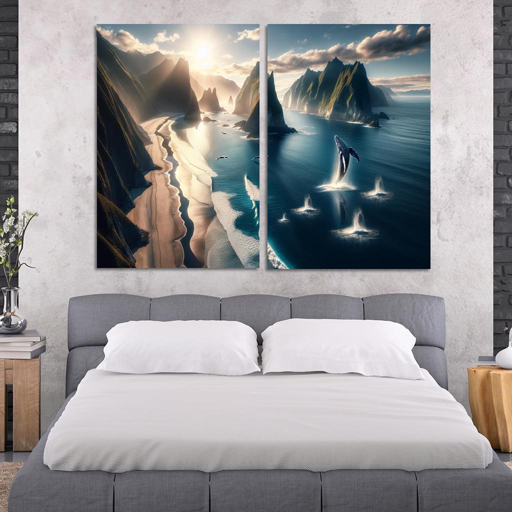 Whale Watching Point Custom Paintings Frame