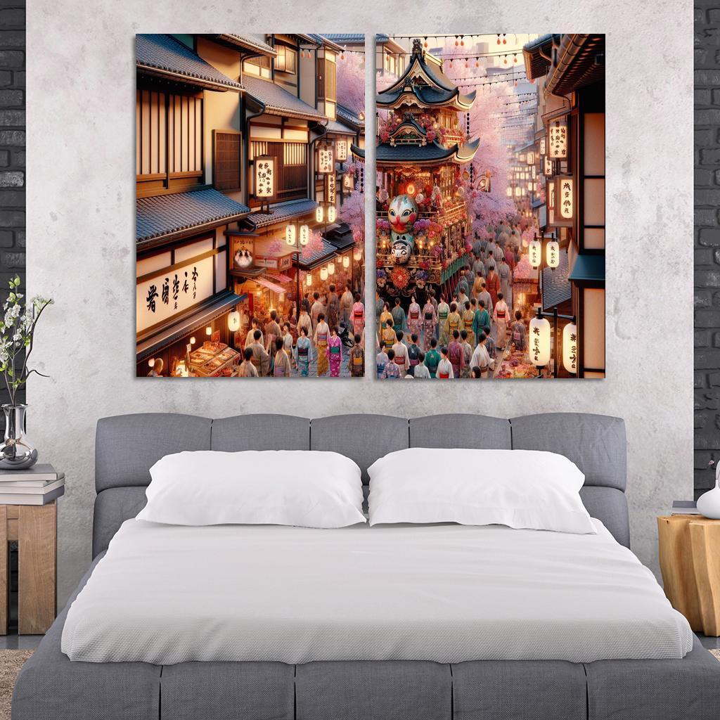 Gion Matsuri - Japan Modern Paintings Frame