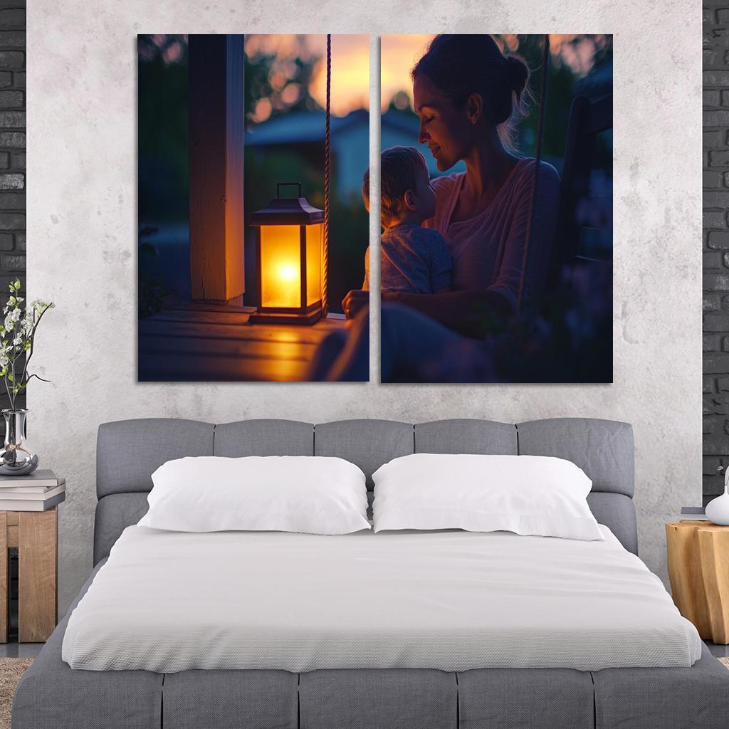 Her Gentle Whisper A Mothers Voice Canvas Paintings Frame