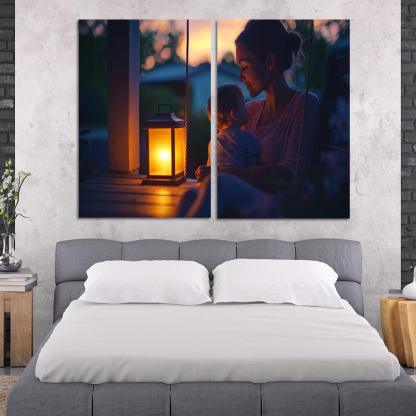 Her Gentle Whisper A Mothers Voice Canvas Paintings Frame