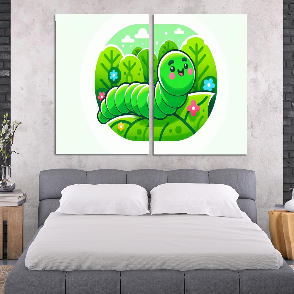 Cute Caterpillar - Nature Explorer Framed Paintings