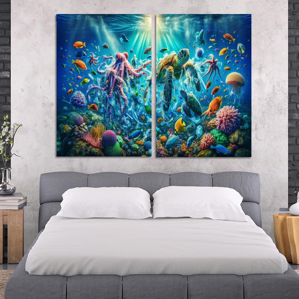 A Future Without Plastic Reimagining Waste Custom Paintings Frame