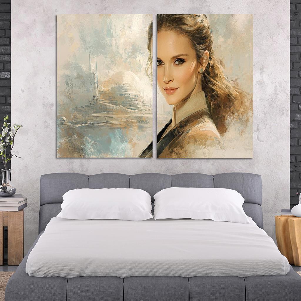 Natalie Portman From Padm To The Powerful Framed Paintings