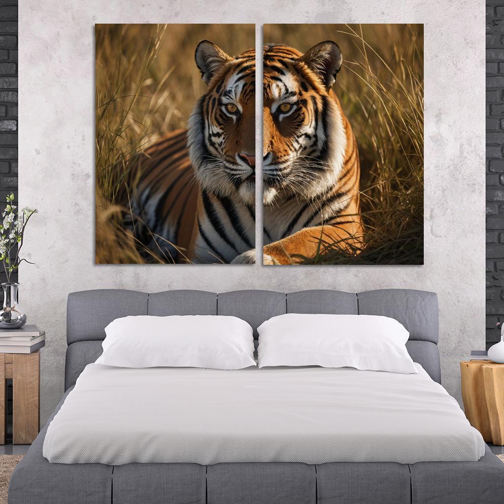 The Magnificent Bengal Tiger Icon Of The Indian Wilderness Modern Paintings Frame
