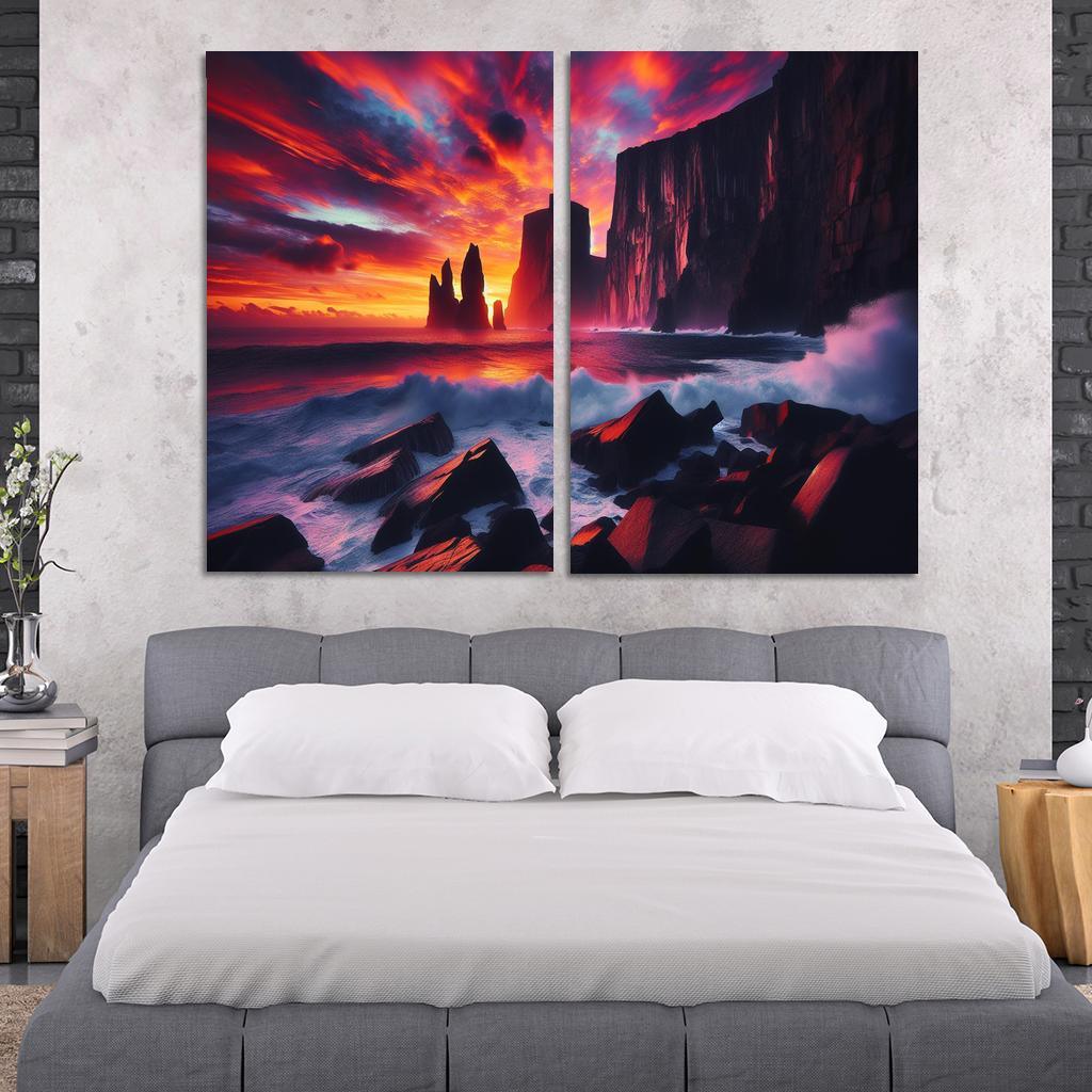 Sunset Cliffs A Photographers Dream Canvas Paintings Frame