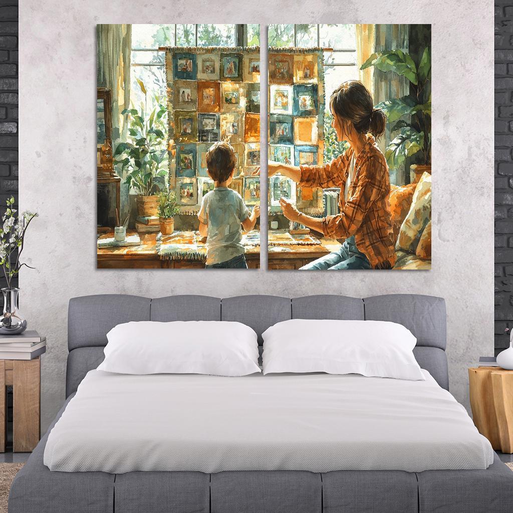 Threads Of Connection Weaving Memories Custom Paintings Frame