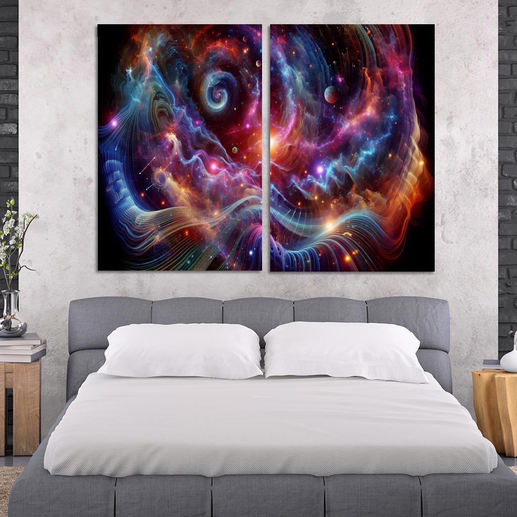 Celestial Interplay Of Frequencies Premium Artwork Frames