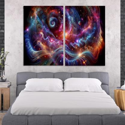 Celestial Interplay Of Frequencies Premium Artwork Frames