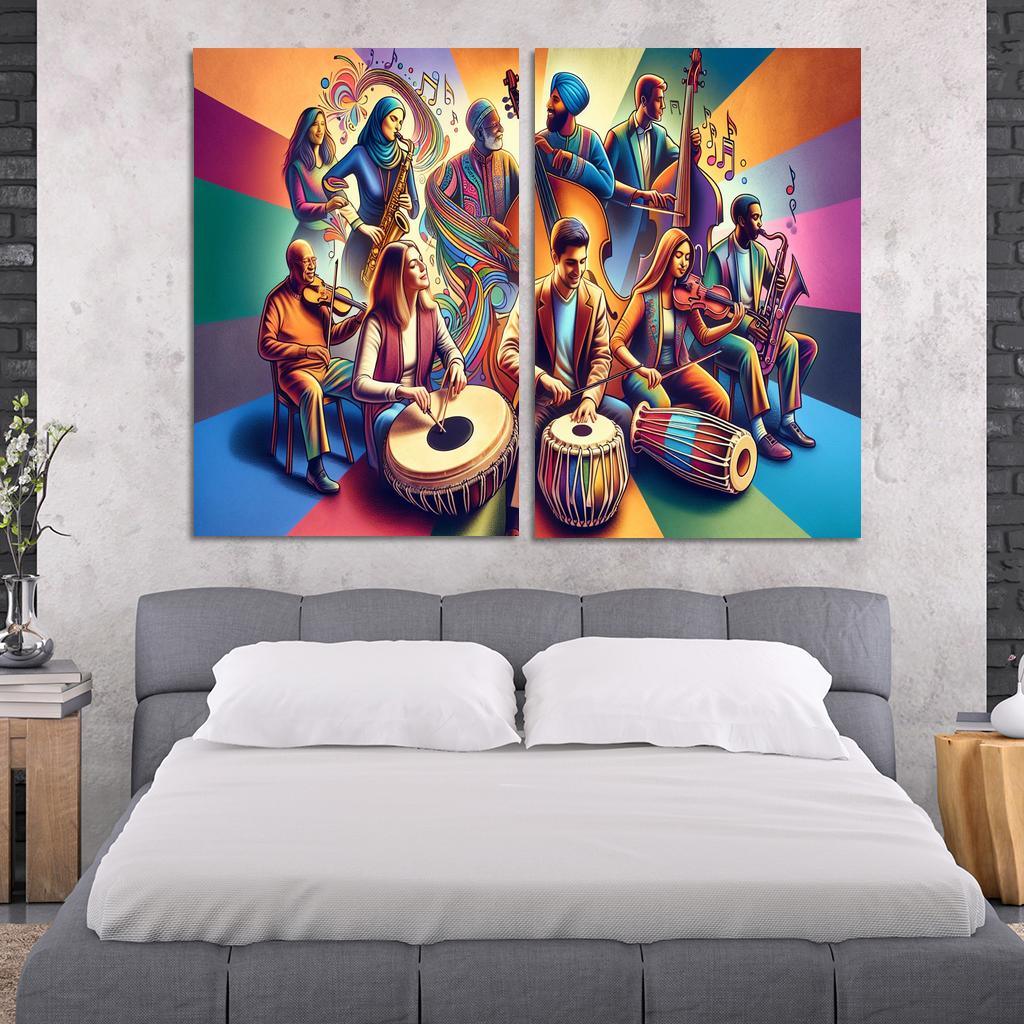 Voices In Harmony The Power Of Music In Social Change Custom Paintings Frame