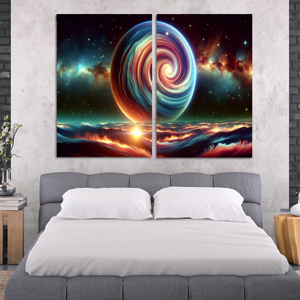 The Hidden World Of Gas Giants Abstract Paintings Frame