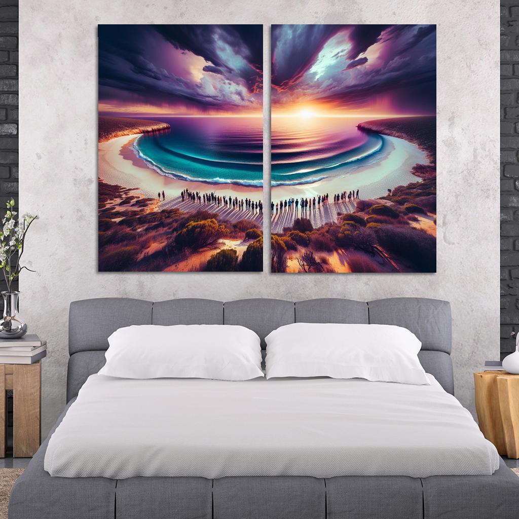 Whale Watch Vista Modern Paintings Frame