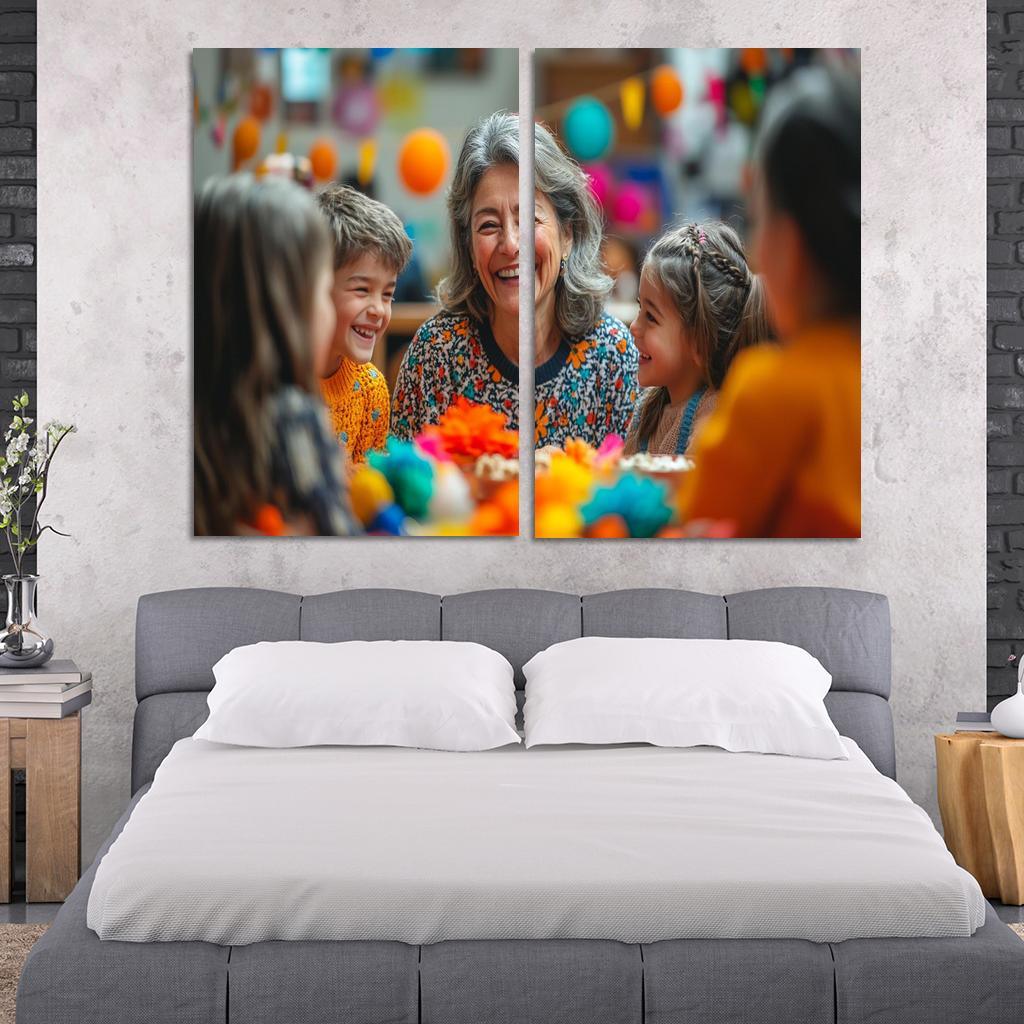 Moments Of Joy A Mothers Laughter Modern Paintings Frame