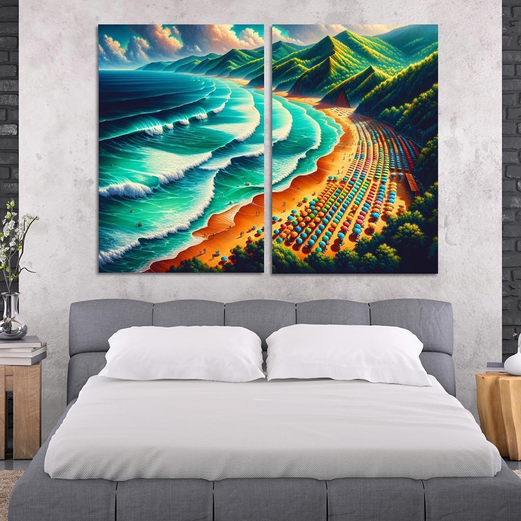 Emerald Isle Adventures Modern Paintings Frame