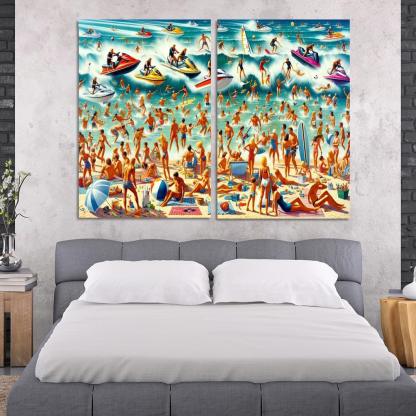 Adventure Cove Thrills On The Water Abstract Paintings Frame