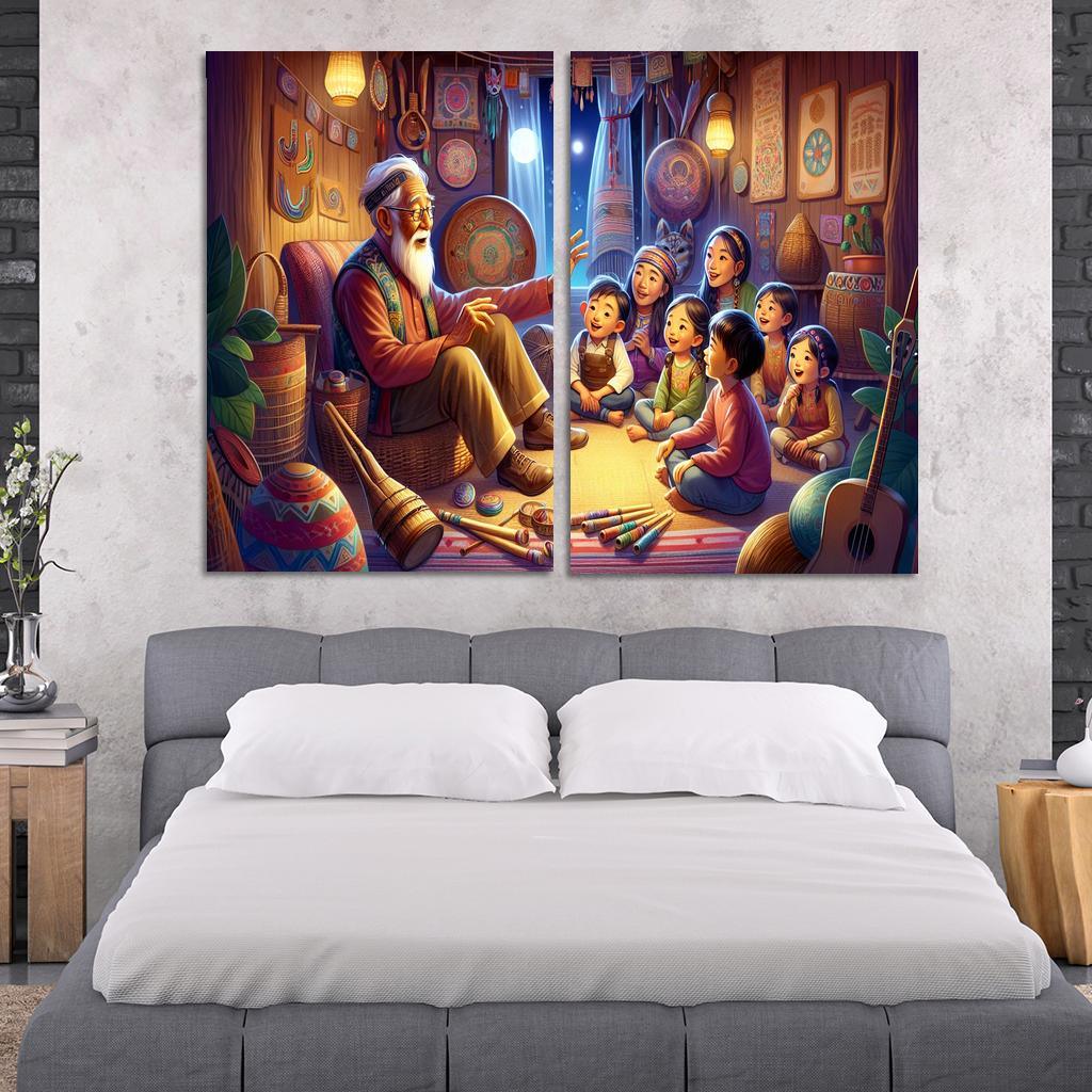 Bridging Generations The Legacy Of Cultural Knowledge Custom Paintings Frame