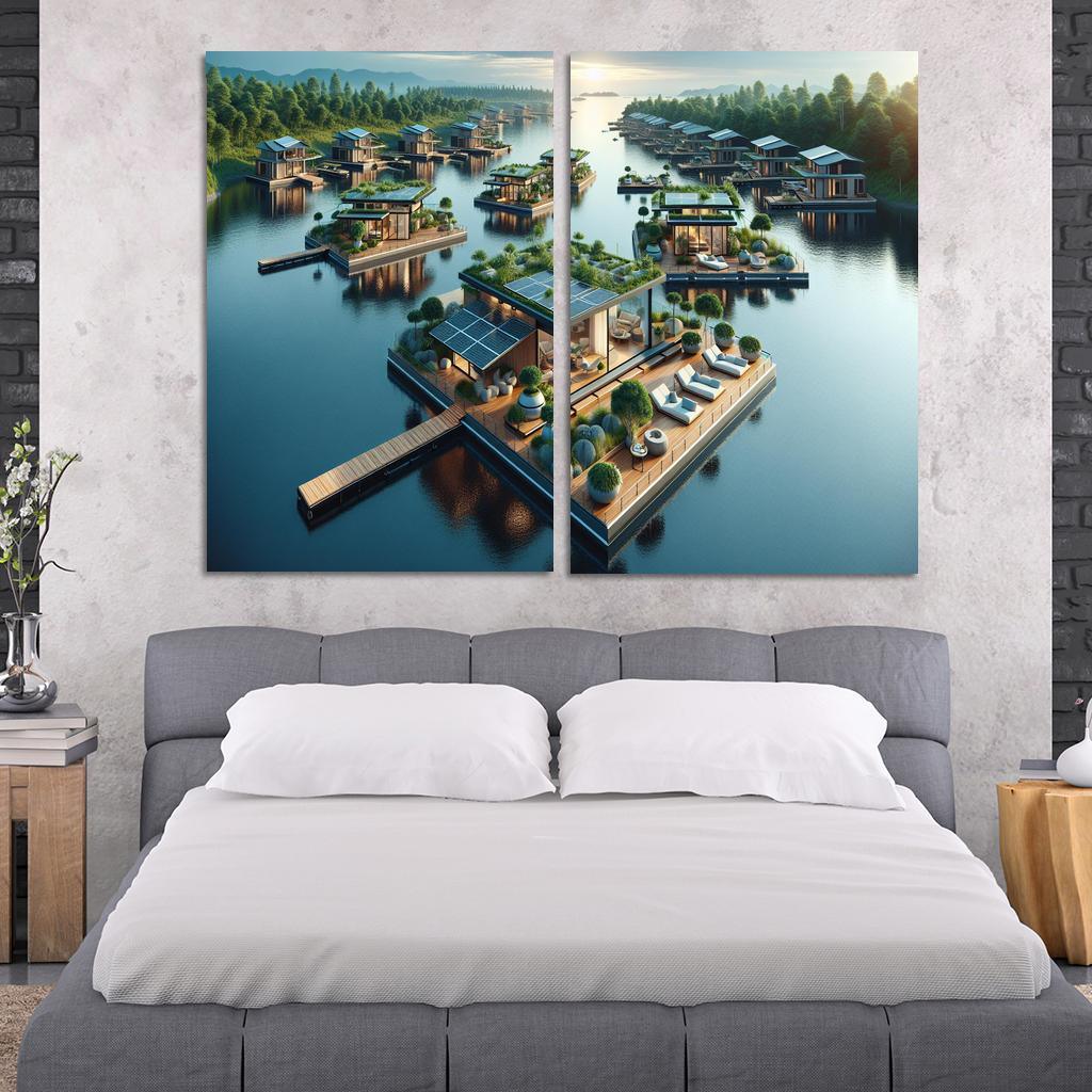Floating Architecture Custom Paintings Frame