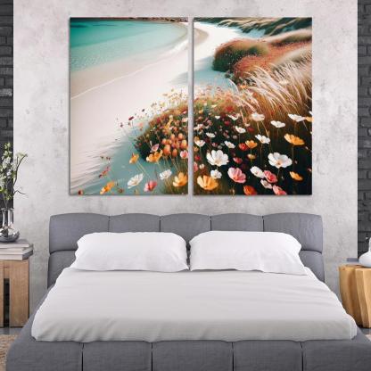 Wildflower Beach Nature's Canvas Premium Artwork Frames