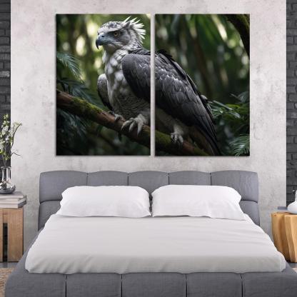 The Enchanting Harpy Eagle Ruler Of The Rainforest Canvas Paintings Frame