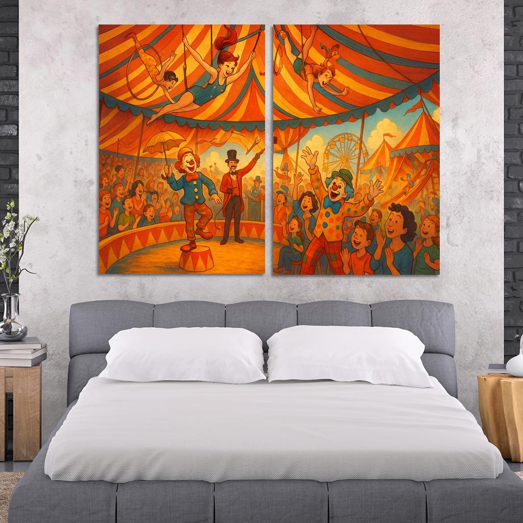 Circus Carnival - Fun Fair Adventure Framed Paintings
