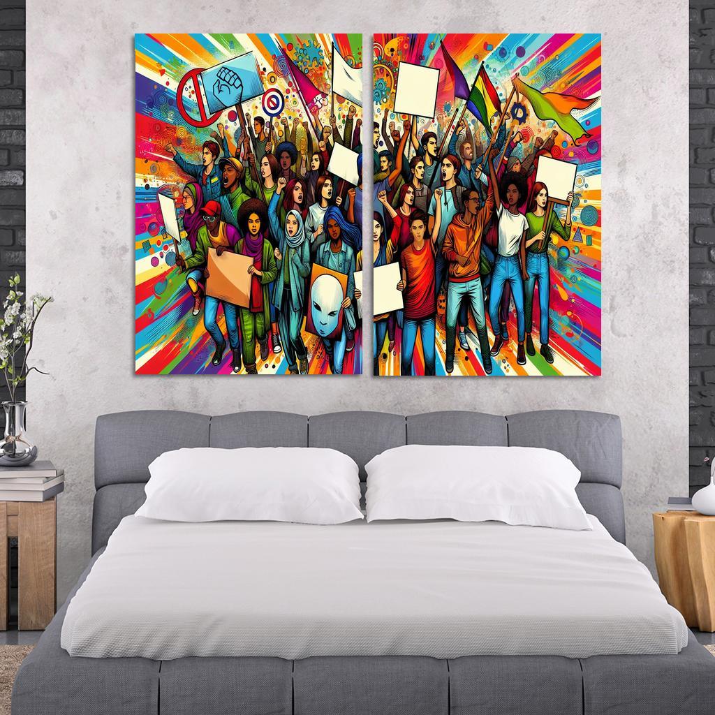 Youth Voices The Power Of Future Generations Multi-panel Paintings