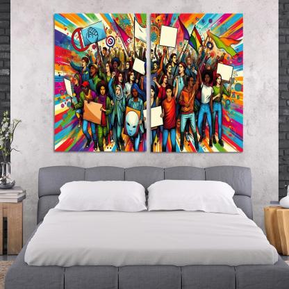 Youth Voices The Power Of Future Generations Multi-panel Paintings