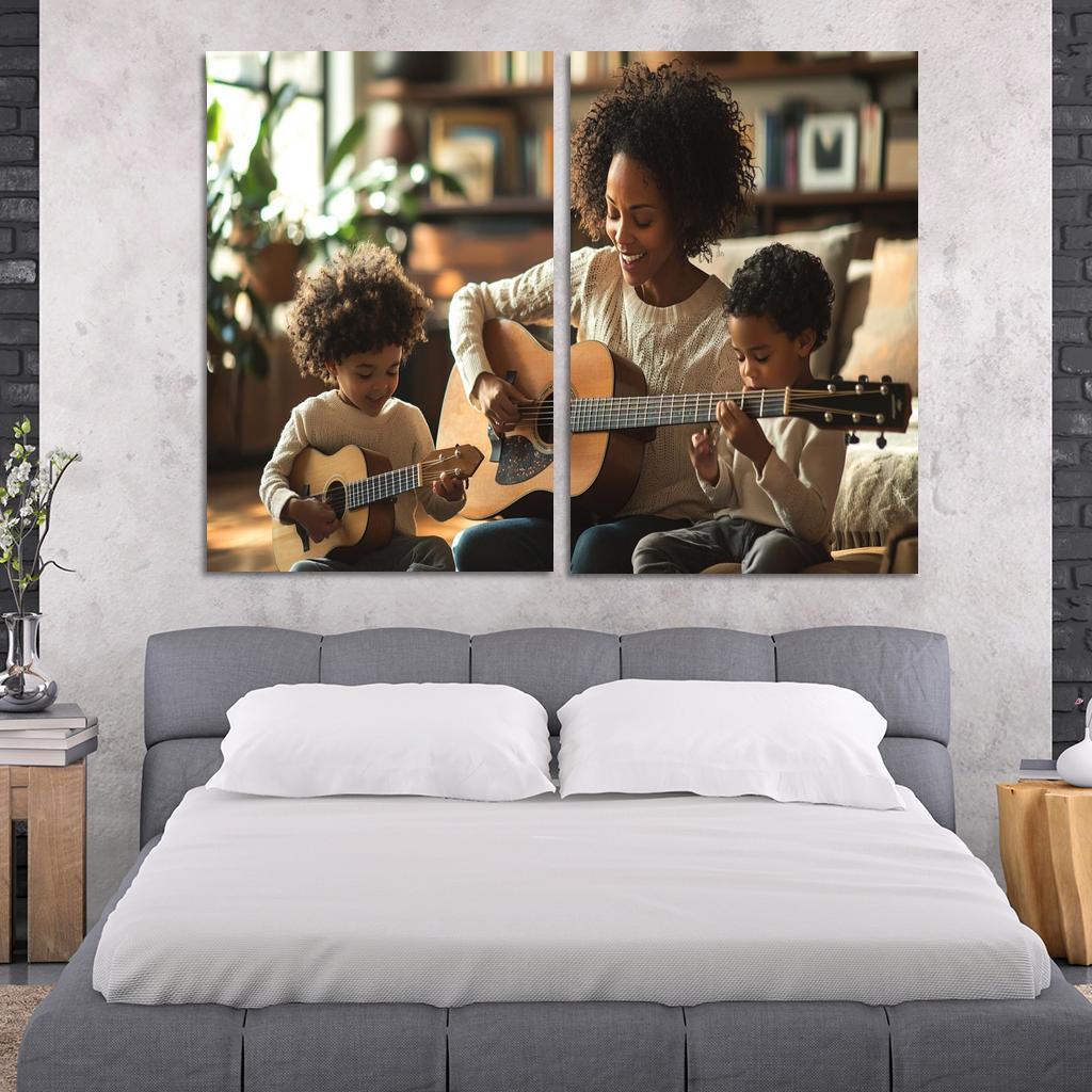 The Rhythm Of Our Hearts A Mothers Love Song Canvas Paintings Frame