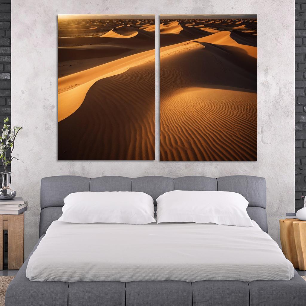 The Golden Sands Of Solstice Dunes Oil Paintings Frame
