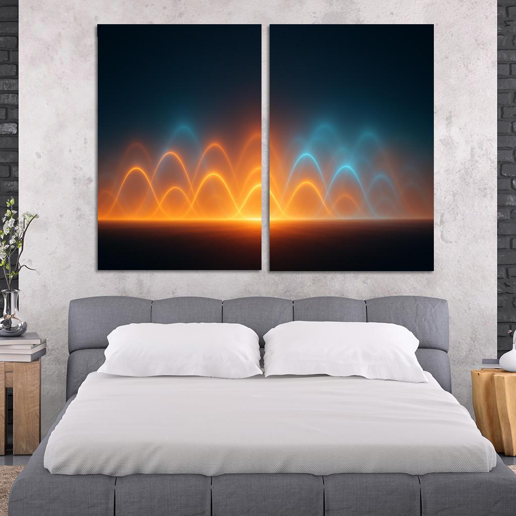 Pulse Of Transient Horizons Oil Paintings Frame