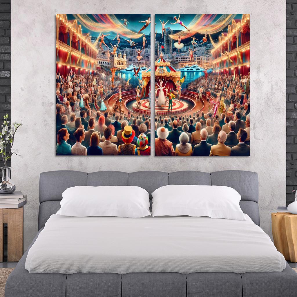 International Circus Festival - Monaco Framed Paintings