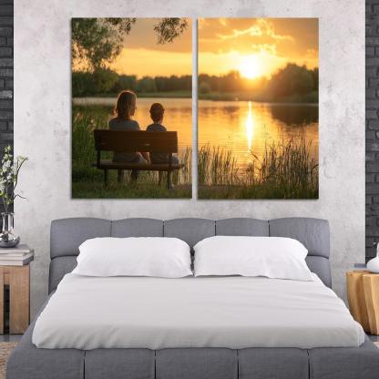 Moments Of Reflection A Mothers Guidance Custom Paintings Frame