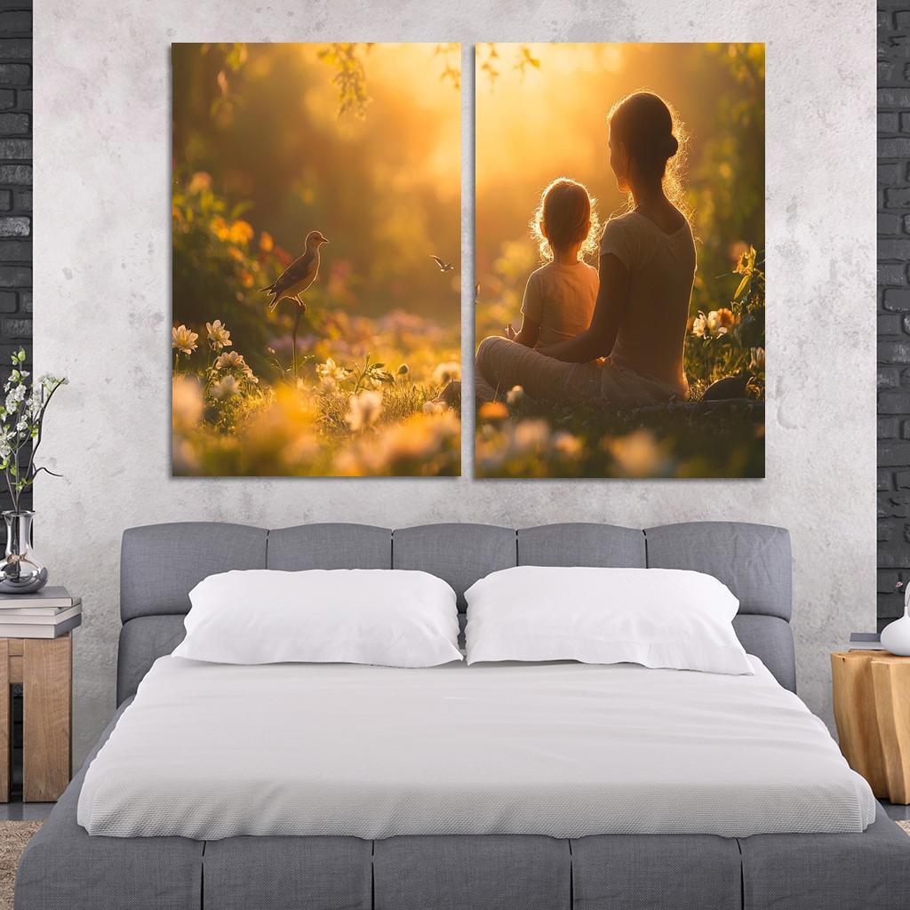 Moments Of Silence The Language Of Love Custom Paintings Frame
