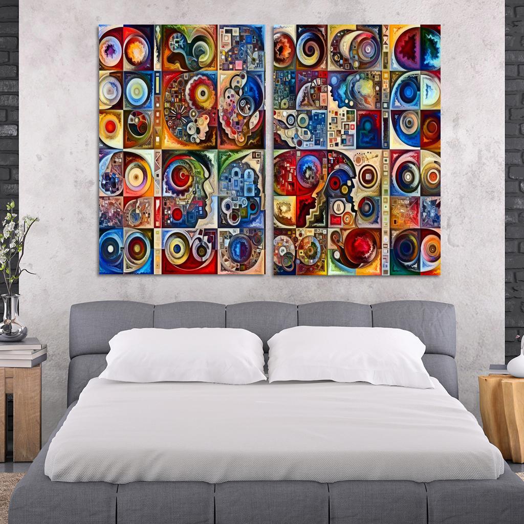 Crisis Of Identity Exploring Intersectionality Multi-panel Paintings