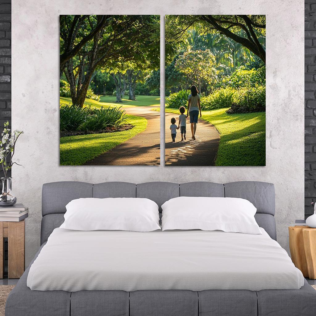 In Her Footsteps A Journey Of Growth Custom Paintings Frame