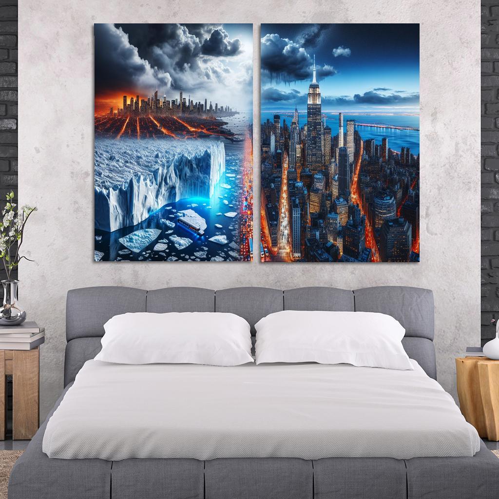 Sounding The Alarm Climate Crisis Awareness Custom Paintings Frame