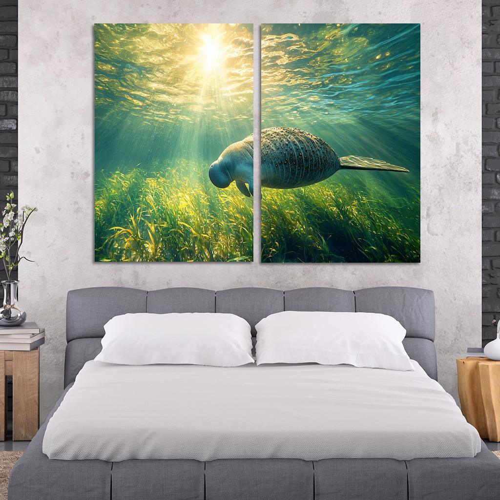 The Gentle Manatee The Ocean's Herbivore Art Trends