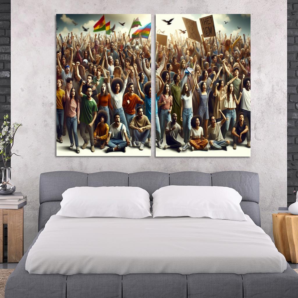 Voices Of The Future Youth Activism And Change Multi-panel Paintings