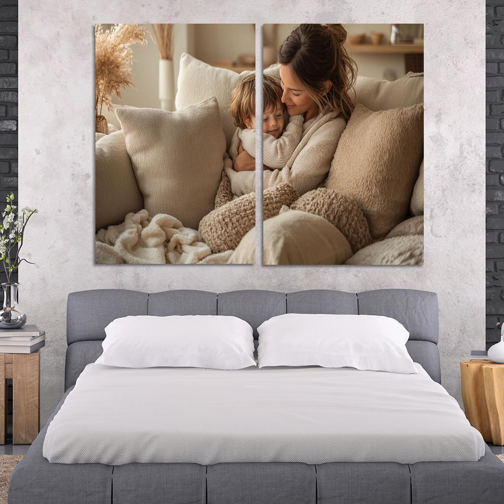 Cocoon Of Comfort A Mothers Safe Haven Custom Paintings Frame