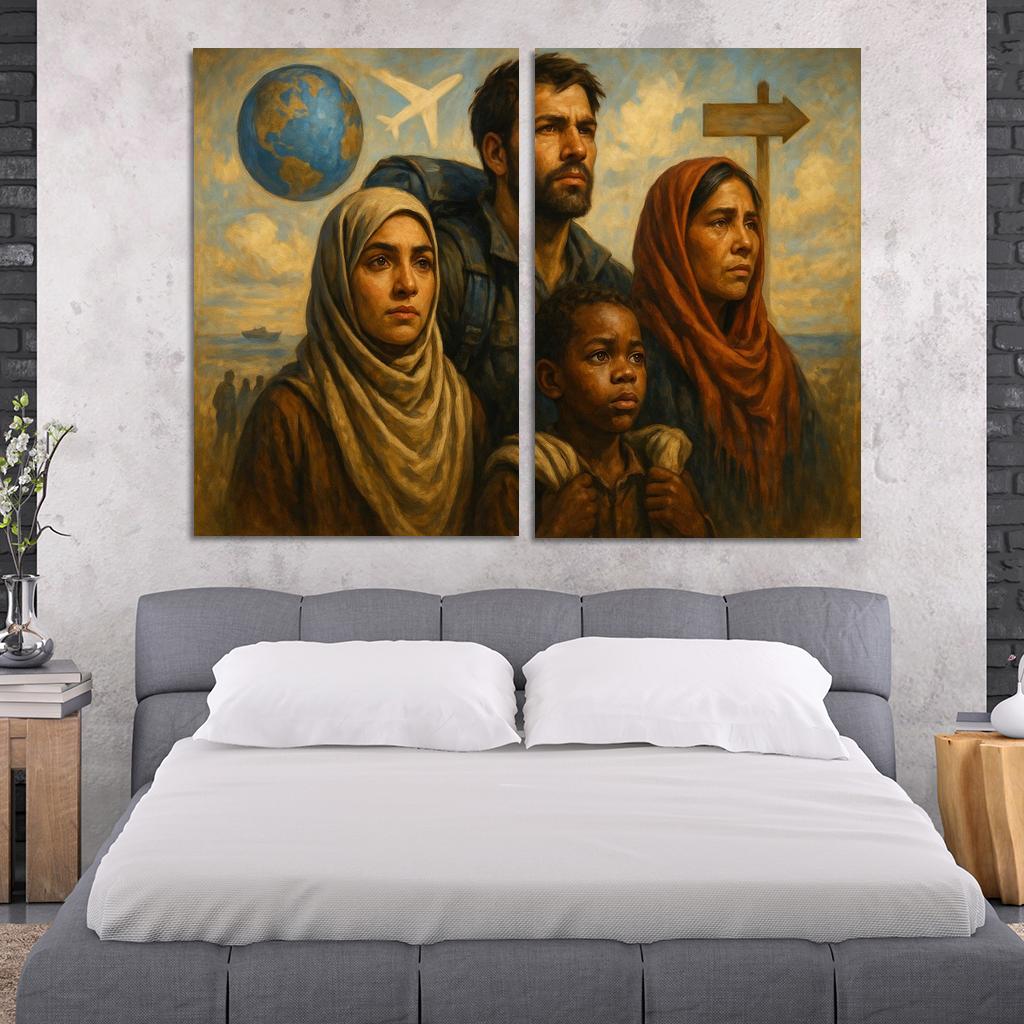 Faces Of Resilience Art Highlighting Refugee Experiences Premium Artwork Frames