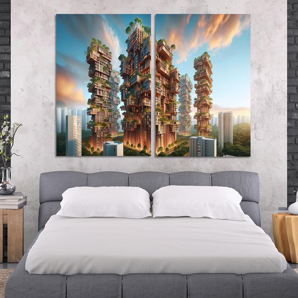 Timber Towers Custom Paintings Frame
