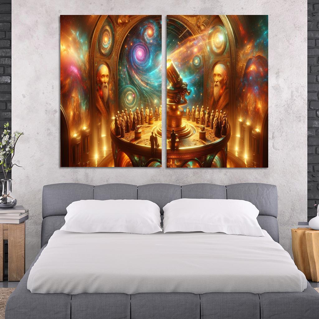 The Timeless Observatory 2 Piece HD Canvas Wall Art-Original Frame