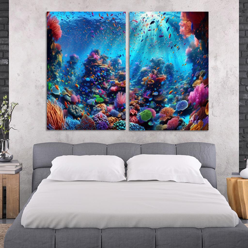 Coral Haven Underwater Wonderland Premium Artwork Frames