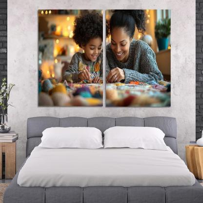 Threads Of Love Weaving A Mother's Legacy Canvas Paintings Frame