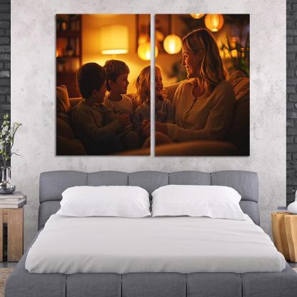 A Mothers Heart The Foundation Of Family Canvas Paintings Frame