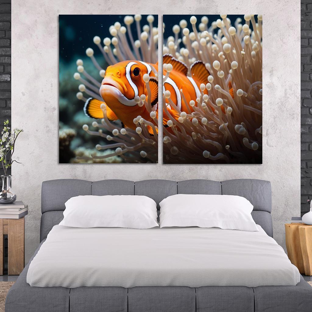 The Spectacular Clownfish Multi-panel Paintings