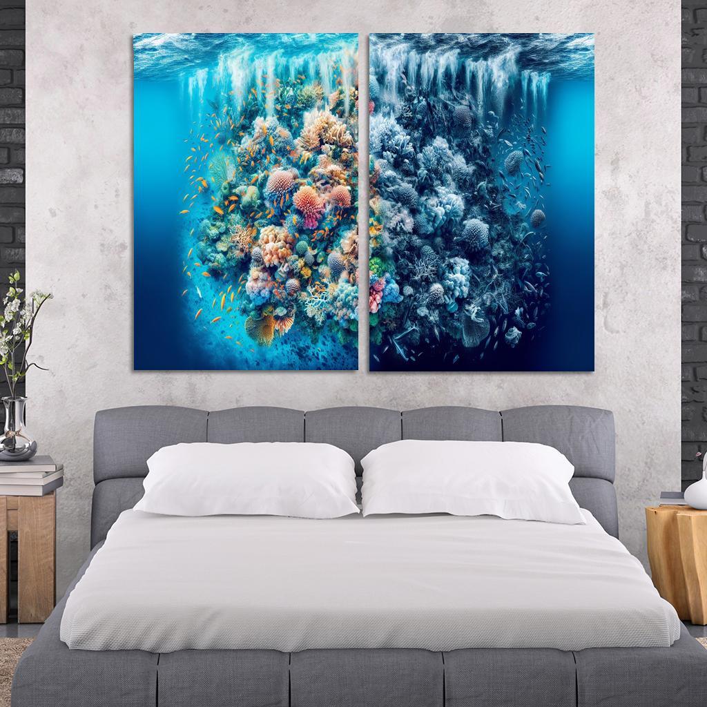 Ocean's Cry A Call To Protect Marine Life Custom Paintings Frame