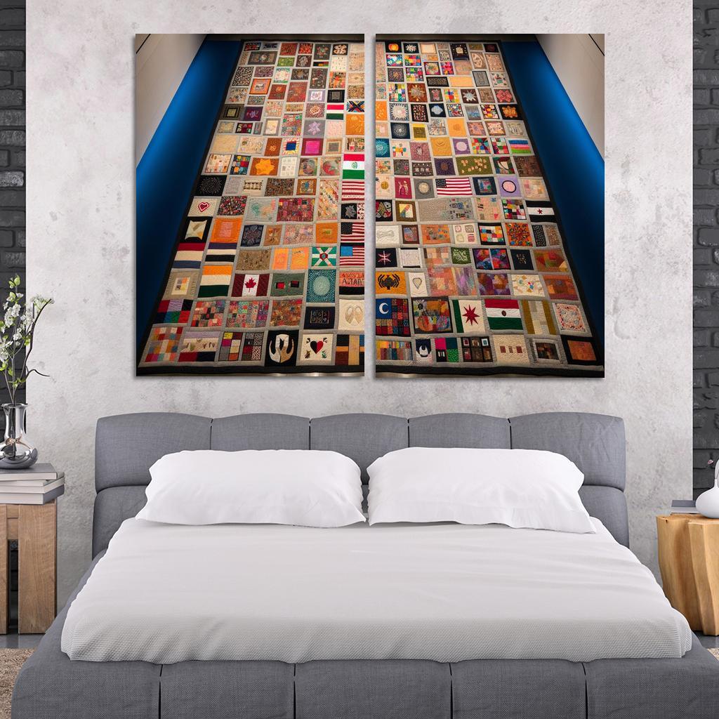 Stitching Together Lives The Impact Of Refugee Crises Custom Paintings Frame