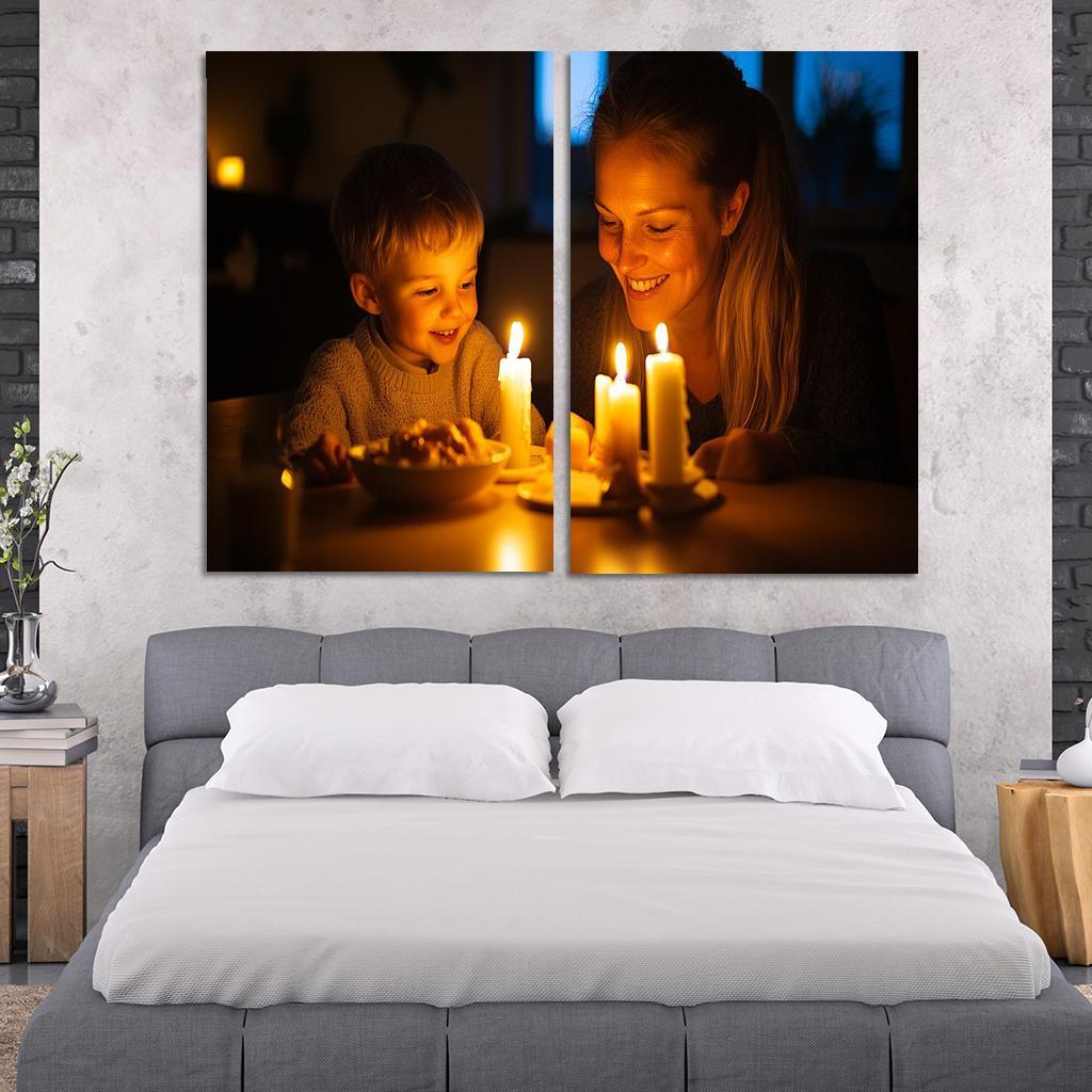 Candlelight Moments Illuminating Love Custom Paintings Frame
